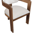 Meridian Sacha Cream Velvet Dining Chair IMAGE 7