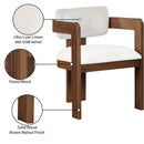 Meridian Sacha Cream Velvet Dining Chair IMAGE 9