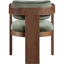Meridian Sacha Green Velvet Dining Chair IMAGE 5