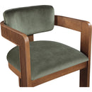 Meridian Sacha Green Velvet Dining Chair IMAGE 6