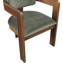 Meridian Sacha Green Velvet Dining Chair IMAGE 7