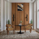 Meridian Sacha Saddle Velvet Dining Chair IMAGE 2