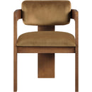 Meridian Sacha Saddle Velvet Dining Chair IMAGE 3