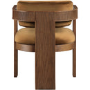 Meridian Sacha Saddle Velvet Dining Chair IMAGE 5