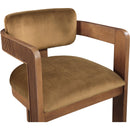 Meridian Sacha Saddle Velvet Dining Chair IMAGE 6