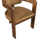 Meridian Sacha Saddle Velvet Dining Chair IMAGE 7
