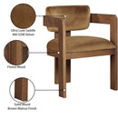 Meridian Sacha Saddle Velvet Dining Chair IMAGE 9