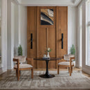 Meridian Sacha Taupe Velvet Dining Chair IMAGE 2