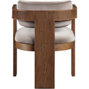 Meridian Sacha Taupe Velvet Dining Chair IMAGE 5