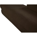 Meridian Kennedy Brown Faux Shearling Teddy Fabric Bench IMAGE 11