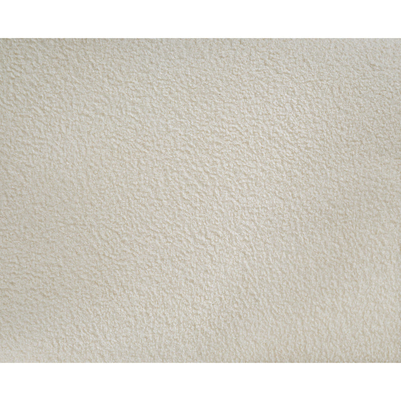 Meridian Kennedy Cream Faux Shearling Teddy Fabric Bench IMAGE 12