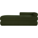 Meridian Kennedy Green Faux Shearling Teddy Fabric Bench IMAGE 3