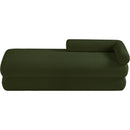 Meridian Kennedy Green Faux Shearling Teddy Fabric Bench IMAGE 6