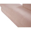 Meridian Kennedy Pink Faux Shearling Teddy Fabric Bench IMAGE 11
