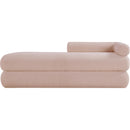 Meridian Kennedy Pink Faux Shearling Teddy Fabric Bench IMAGE 3