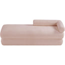 Meridian Kennedy Pink Faux Shearling Teddy Fabric Bench IMAGE 6