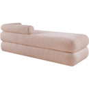 Meridian Kennedy Pink Faux Shearling Teddy Fabric Bench IMAGE 7