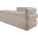 Meridian Kennedy Beige Chenille Fabric Bench IMAGE 10