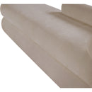 Meridian Kennedy Beige Chenille Fabric Bench IMAGE 11