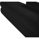 Meridian Kennedy Black Chenille Fabric Bench IMAGE 11