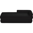 Meridian Kennedy Black Chenille Fabric Bench IMAGE 6