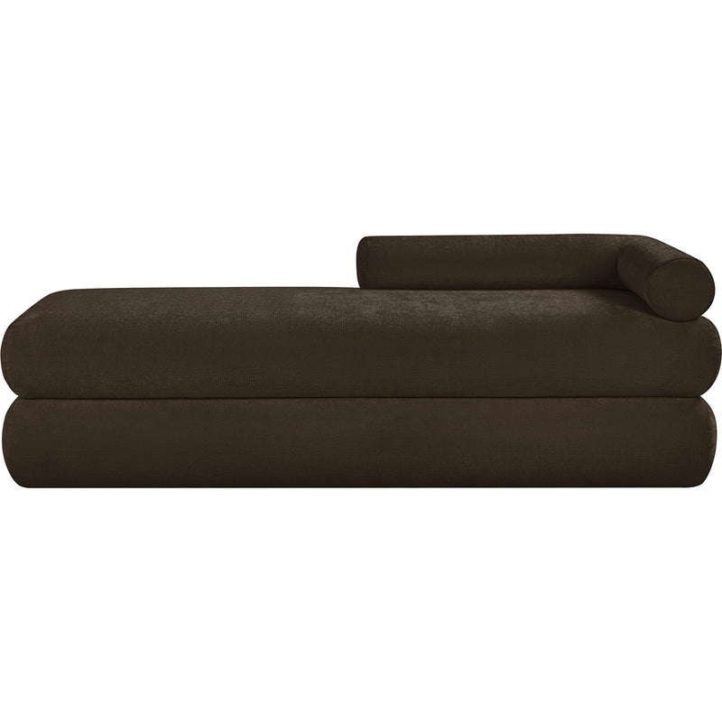 Meridian Kennedy Brown Chenille Fabric Bench IMAGE 3
