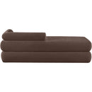 Meridian Kennedy Brown Chenille Fabric Bench IMAGE 5