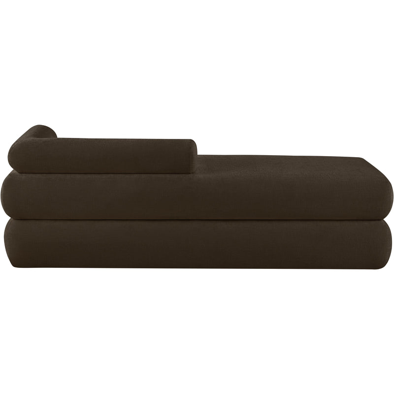Meridian Kennedy Brown Chenille Fabric Bench IMAGE 5