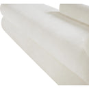 Meridian Kennedy Cream Chenille Fabric Bench IMAGE 11