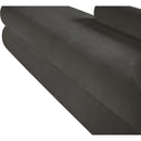 Meridian Kennedy Grey Chenille Fabric Bench IMAGE 11