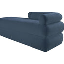 Meridian Kennedy Light Blue Chenille Fabric Bench IMAGE 10