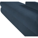 Meridian Kennedy Light Blue Chenille Fabric Bench IMAGE 11