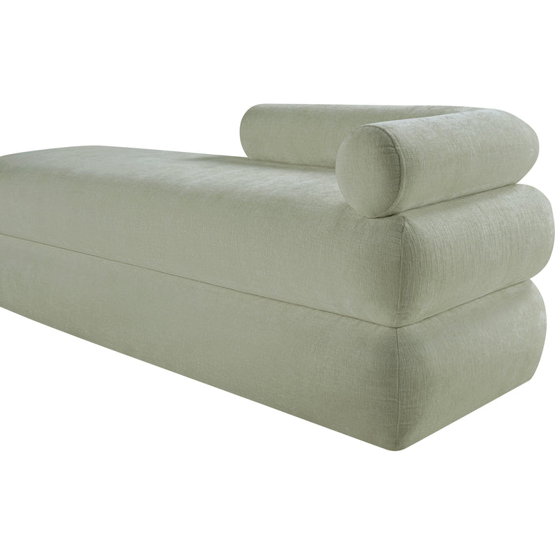 Meridian Kennedy Mint Chenille Fabric Bench IMAGE 10
