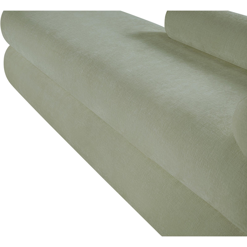 Meridian Kennedy Mint Chenille Fabric Bench IMAGE 11