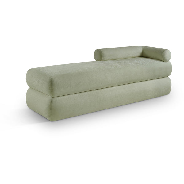Meridian Kennedy Mint Chenille Fabric Bench IMAGE 1