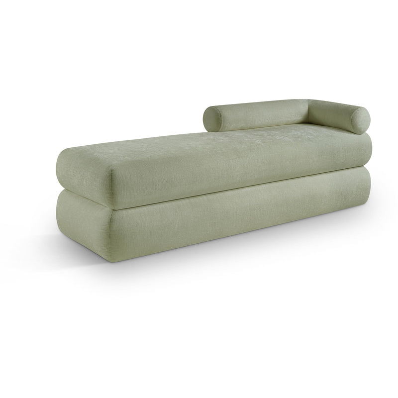 Meridian Kennedy Mint Chenille Fabric Bench IMAGE 1