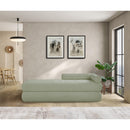 Meridian Kennedy Mint Chenille Fabric Bench IMAGE 2