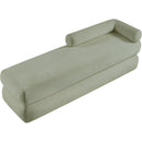 Meridian Kennedy Mint Chenille Fabric Bench IMAGE 8