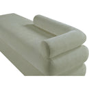 Meridian Kennedy Mint Chenille Fabric Bench IMAGE 9