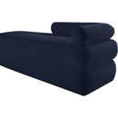 Meridian Kennedy Navy Chenille Fabric Bench IMAGE 10