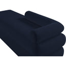 Meridian Kennedy Navy Chenille Fabric Bench IMAGE 9