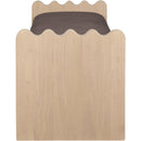 Meridian Sonia Brown Velour Fur Fabric Bench IMAGE 4