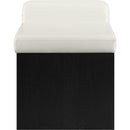 Meridian Delphine Cream Vegan Leather Bench IMAGE 4