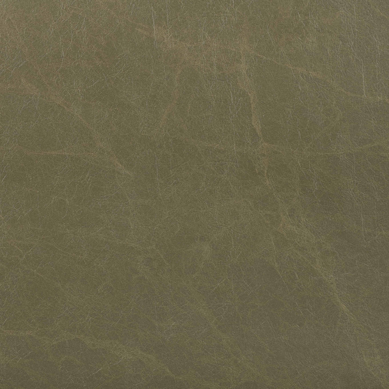 Meridian Delphine Olive Vegan Leather Bench IMAGE 7
