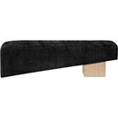 Meridian Alora Black Fabric Bench IMAGE 3