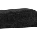 Meridian Alora Black Fabric Bench IMAGE 6
