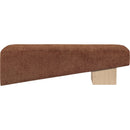 Meridian Alora Cognac Fabric Bench IMAGE 3