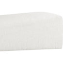 Meridian Alora Cream Fabric Bench IMAGE 6
