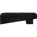 Meridian Alora Black Fabric Bench IMAGE 3