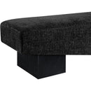 Meridian Alora Black Fabric Bench IMAGE 5